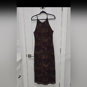 Elegant Multicolor Sleeveless Dress